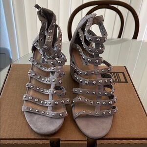 Steve Madden Gray Studded Women's Sandals